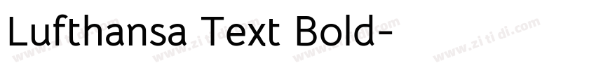Lufthansa Text Bold字体转换